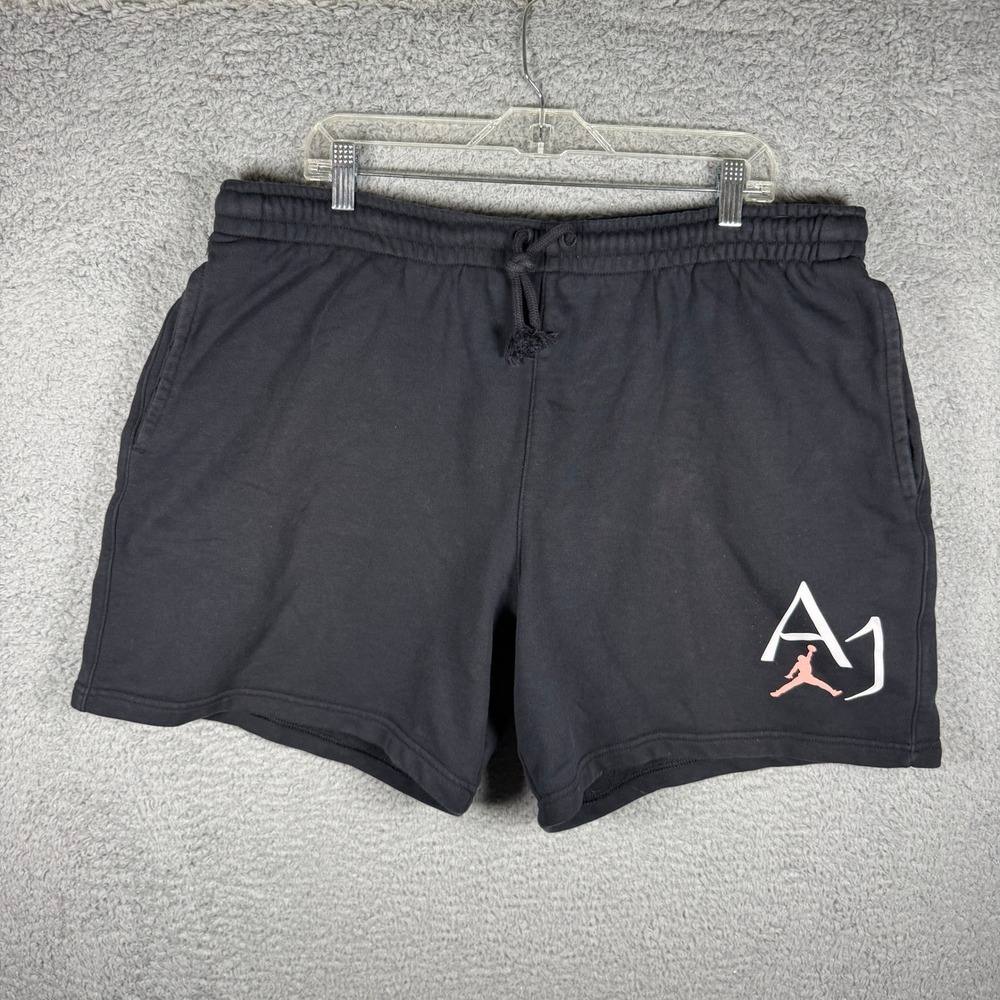 Jordan Mens AJ DNA Jumpman Fleece Shorts‎ Black Pink Graphic DM1871-010 XXL Nike